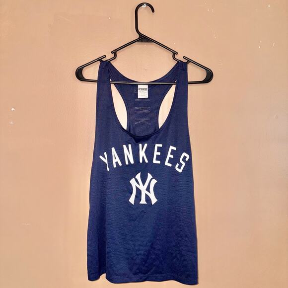 PINK Victoria's Secret Women's Yankees Athletic Tank Top - Size Large - Picture 4 of 7